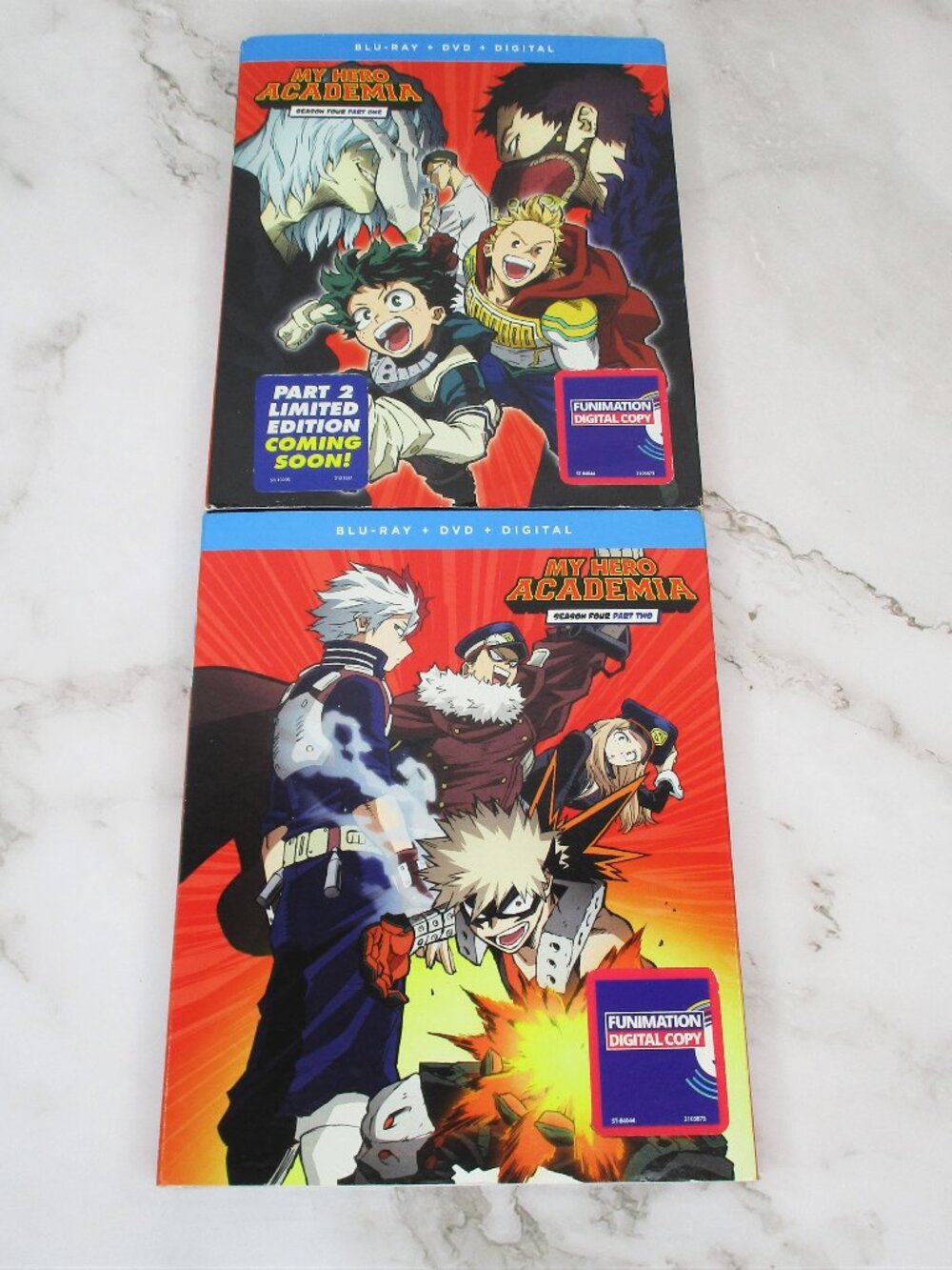 My Hero Academia Season 4 Parts 1&2 (Blu-Ray DVD Lot 2020/21) Complete